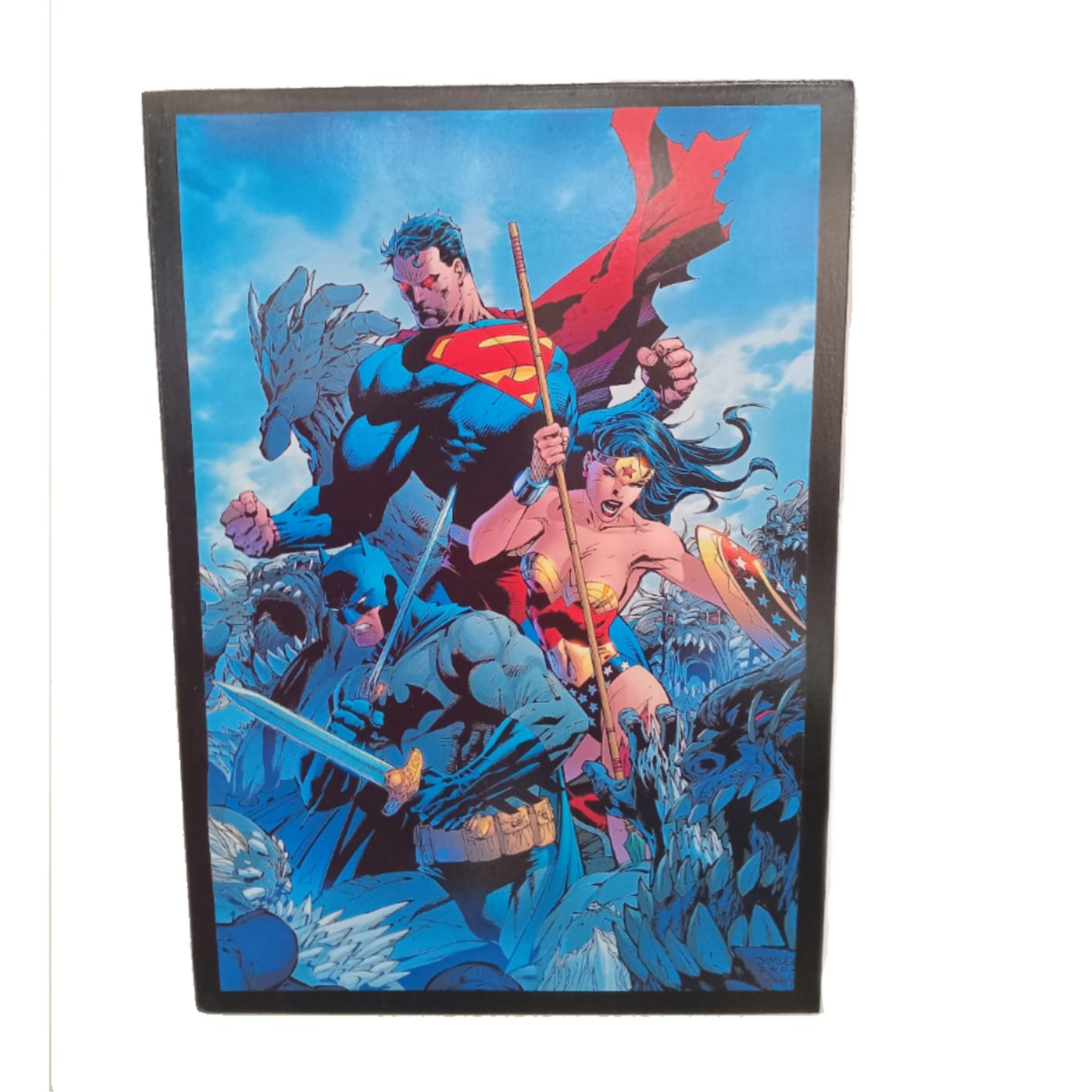 A3 Poster - Superman, Batman & Wonder Woman Vs. Doomsday