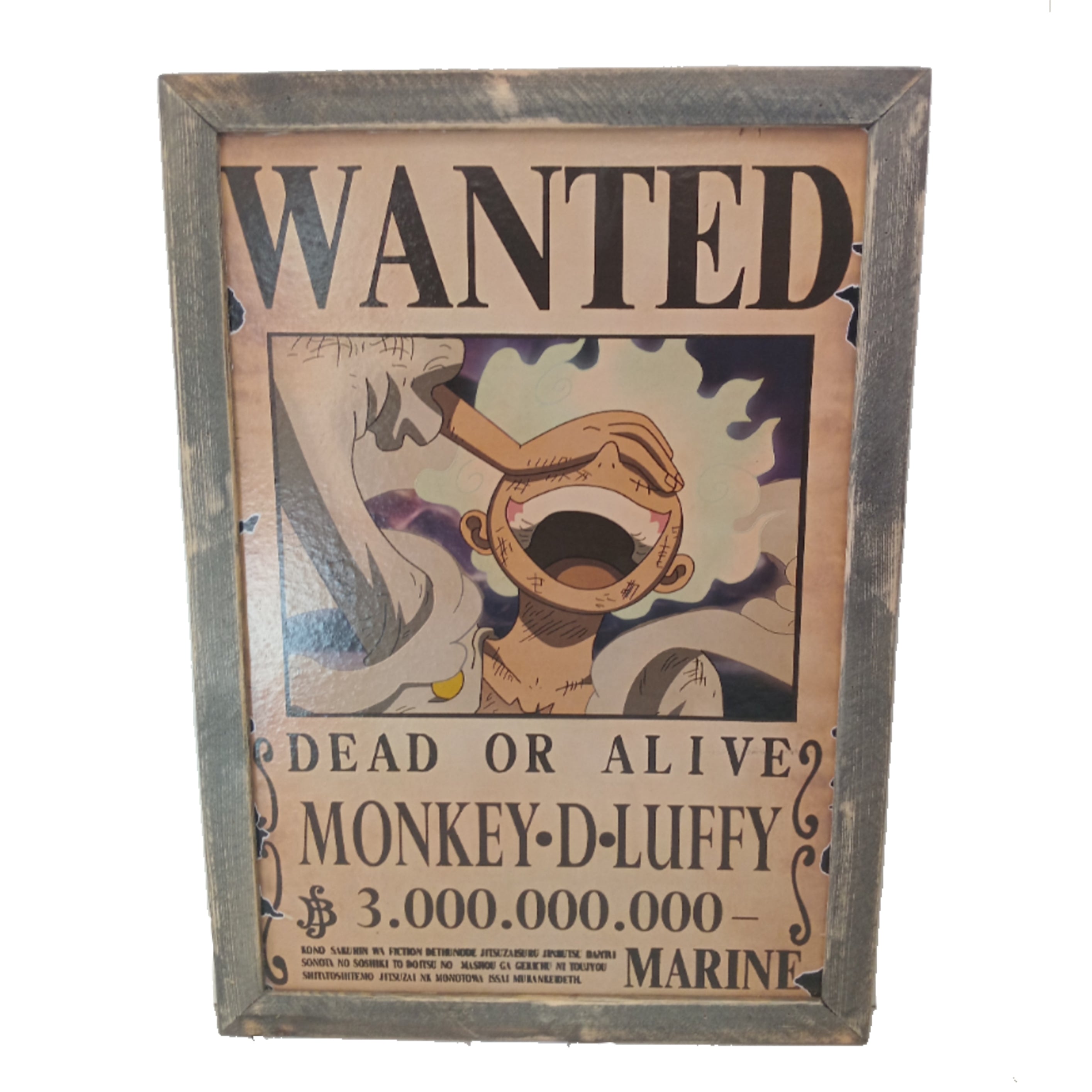 A2 Poster (Framed) - Luffy WANTED
