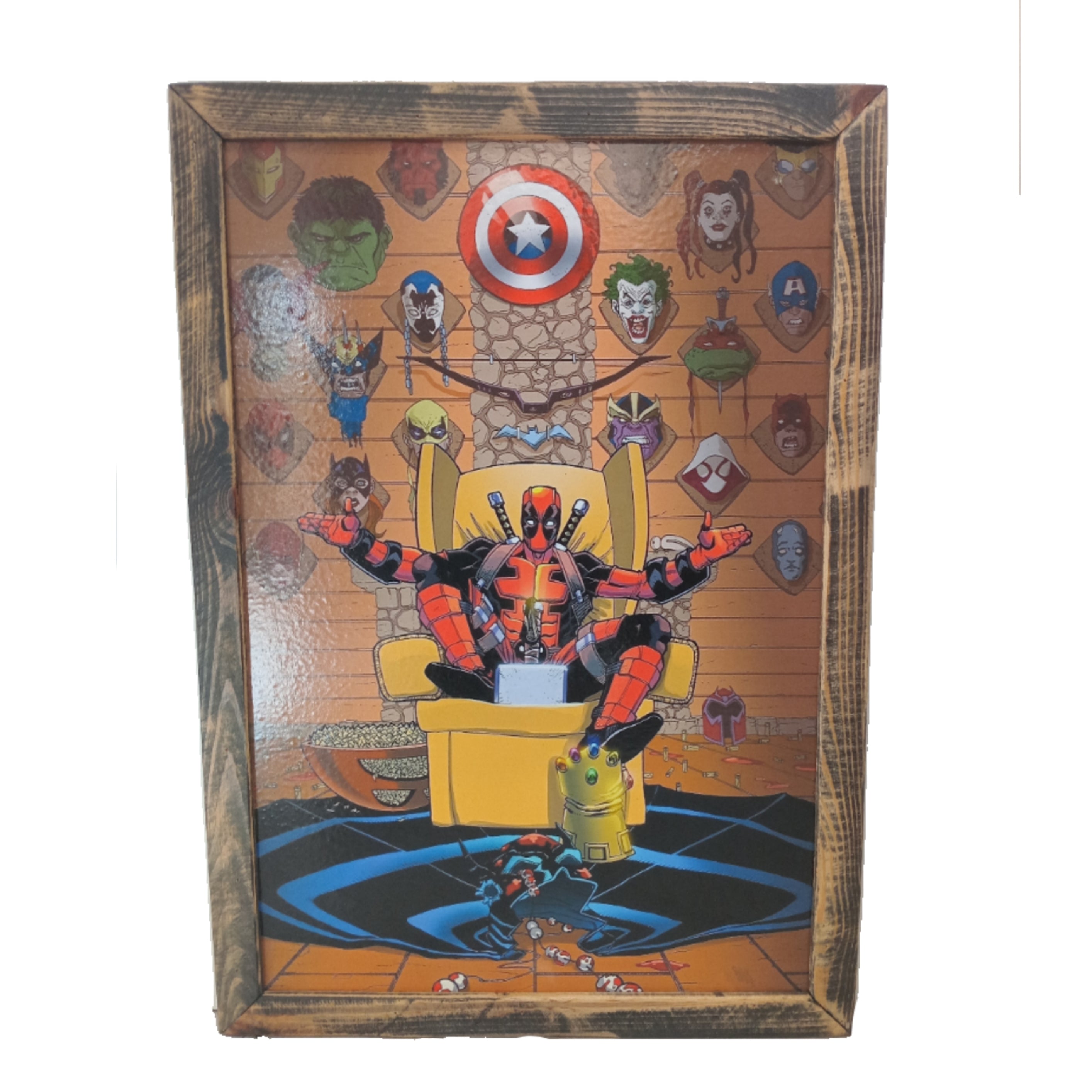 A2 Poster (Framed) - Deadpool Hero Trophies