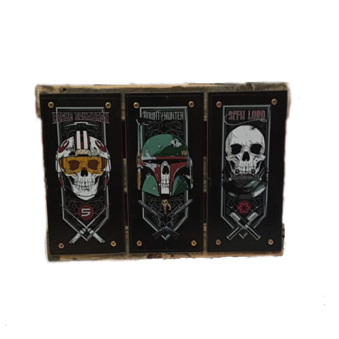 A4 Three Panel Poster - Starwars Skulls