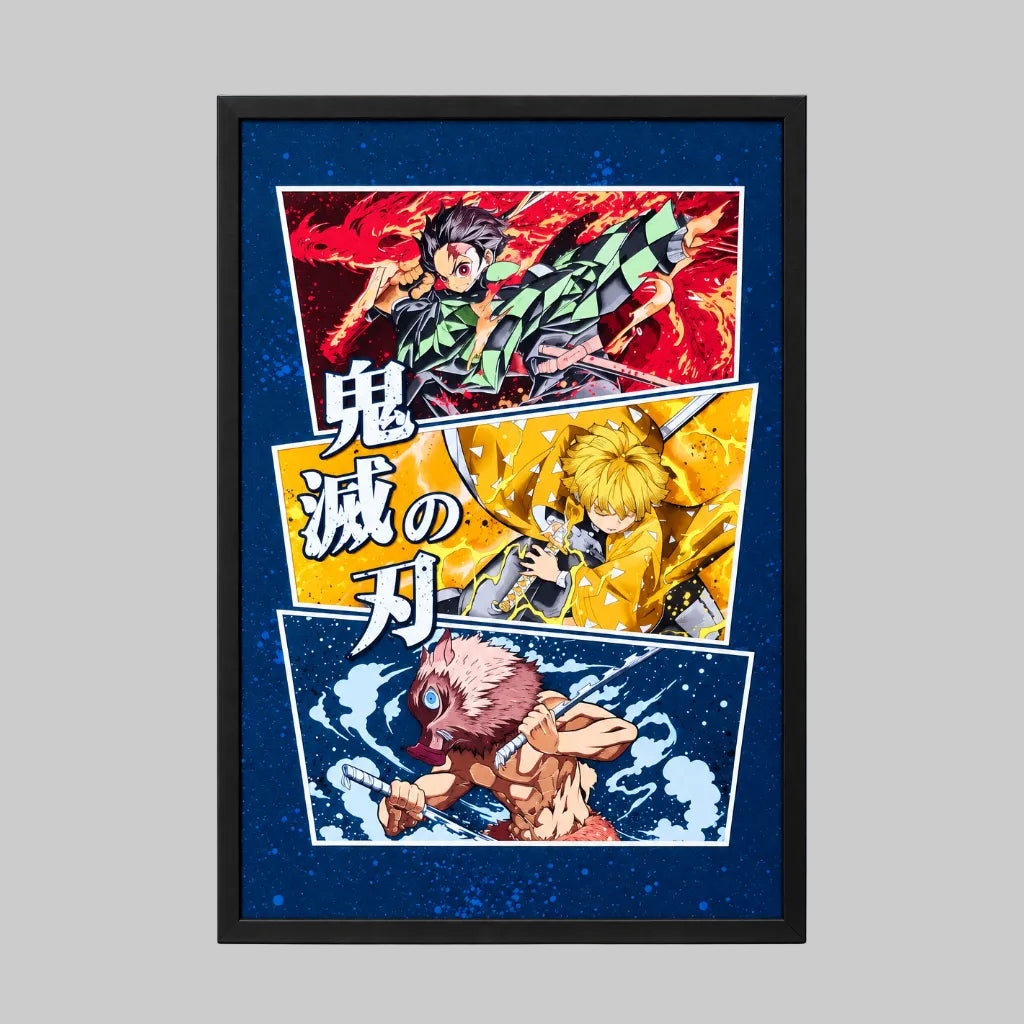 A3 POSTER - DEMON SLAYER (TANJIRO, ZENITSU & INOSUKE)