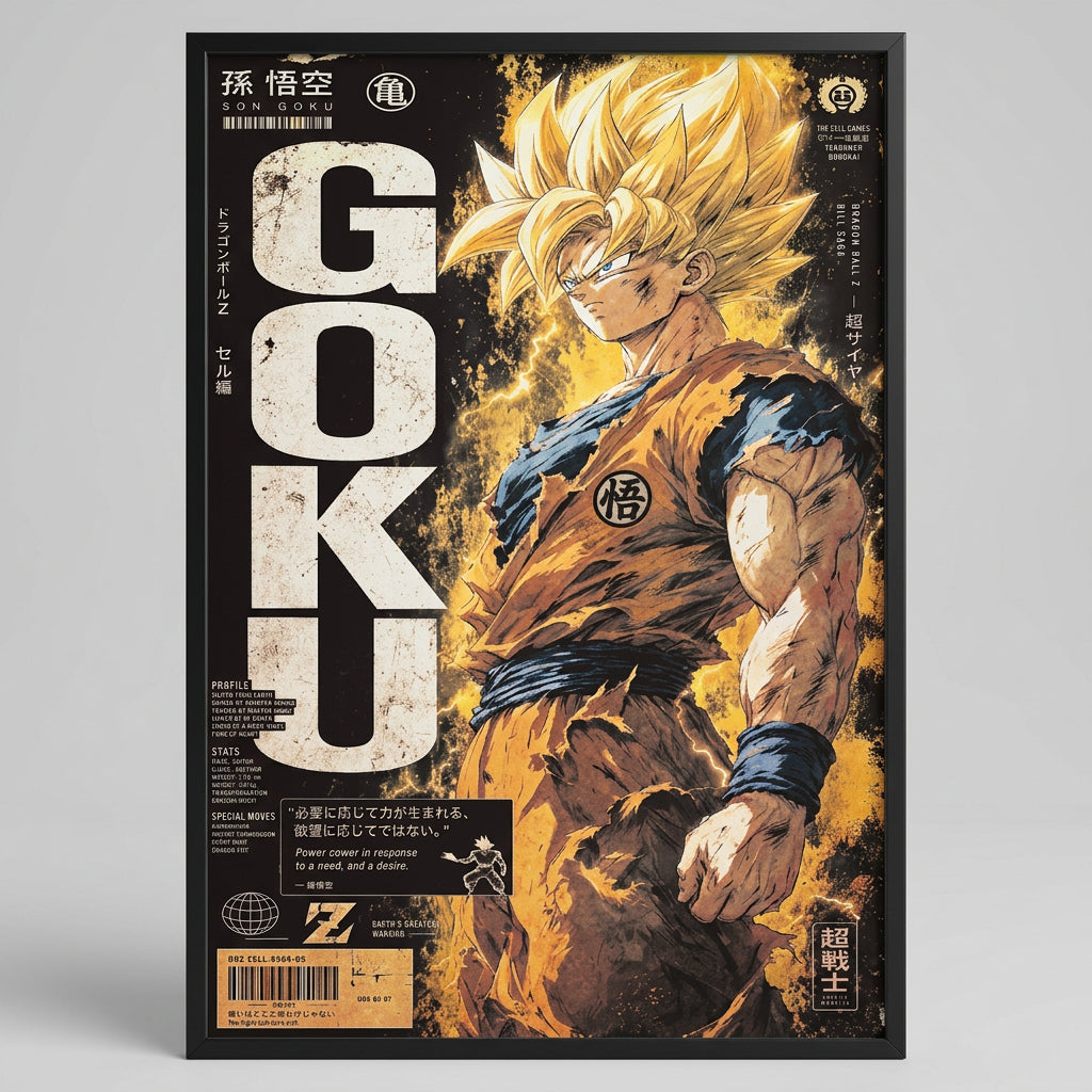 A3 POSTER - GOKU SSJ 1