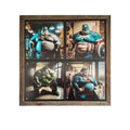 Framed Panel Poster - Fat Heroes