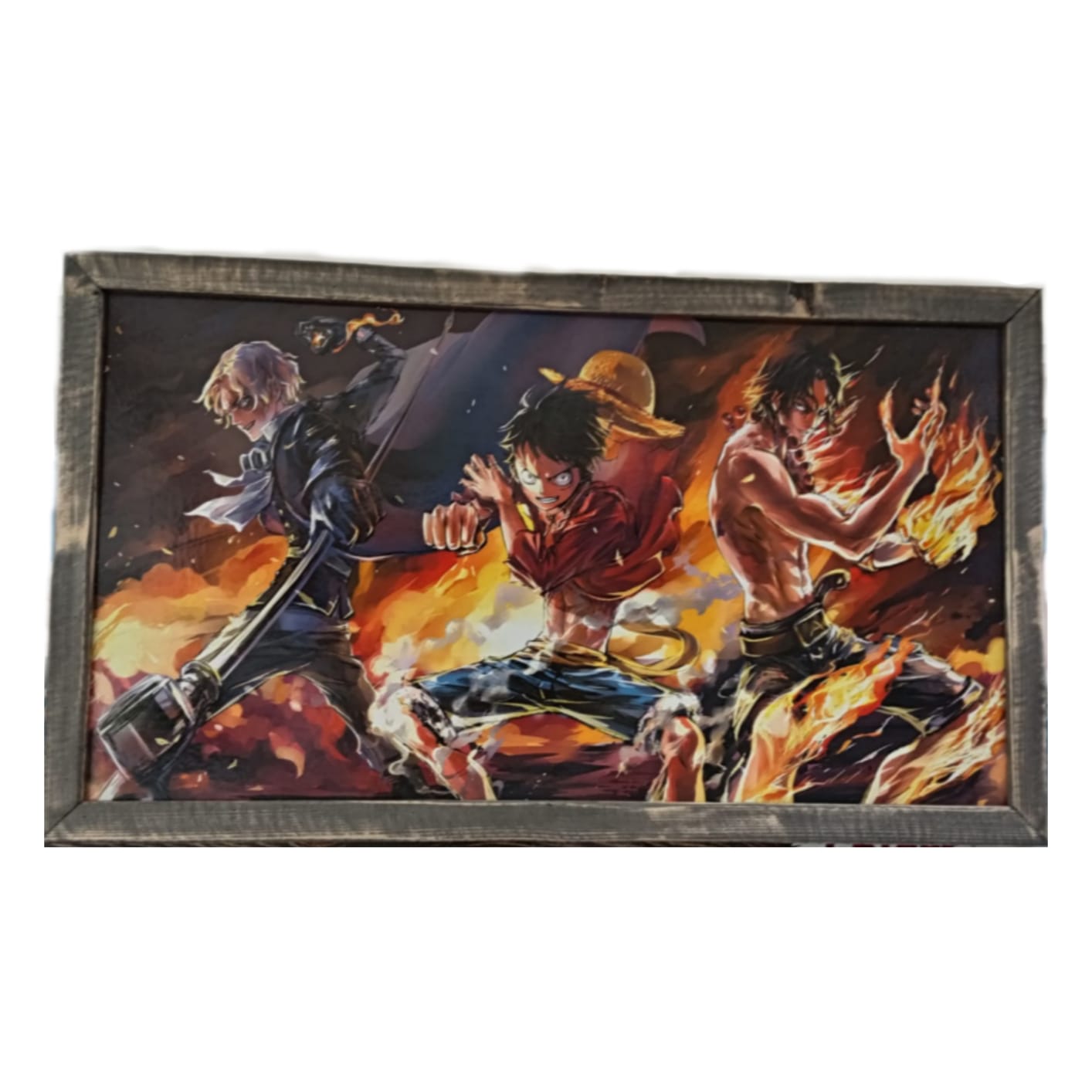 A1 Poster (Framed) - Luffy, Ace and Sabo
