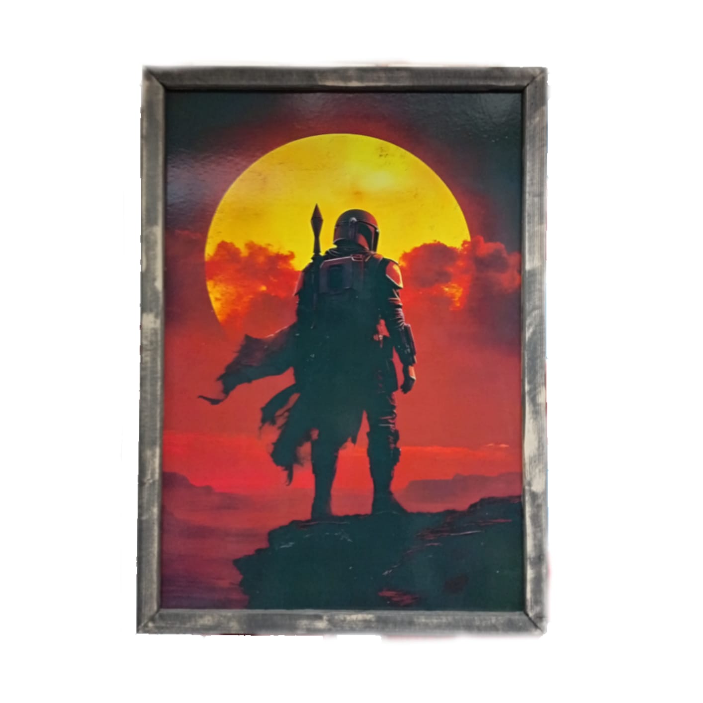 A1 Poster (Framed) - Mandalorian Sunset